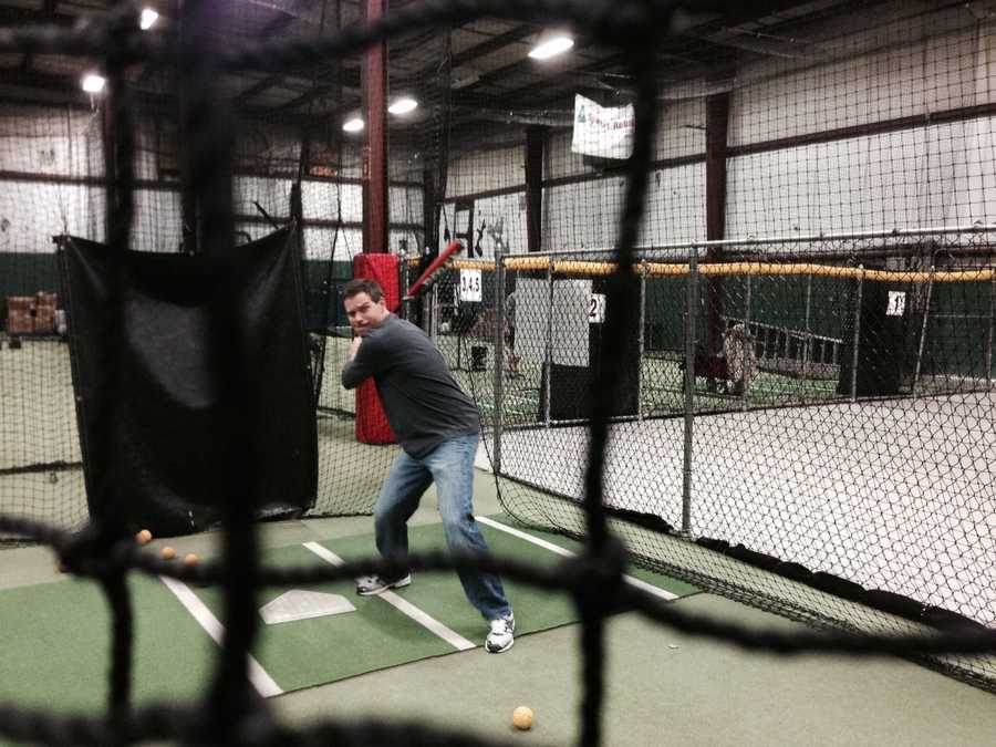 Photos NH Chronicle at the batting cages