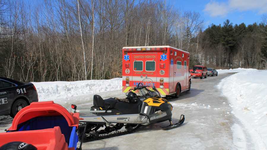 Campton-Thornton Fire-Rescue responded to a snowmobile crash with injuries Sunday.