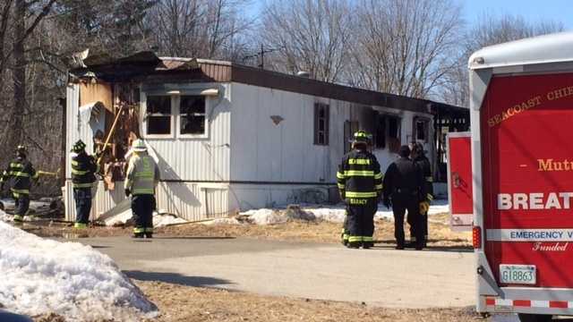 Images: Fire at mobile home in Seabrook