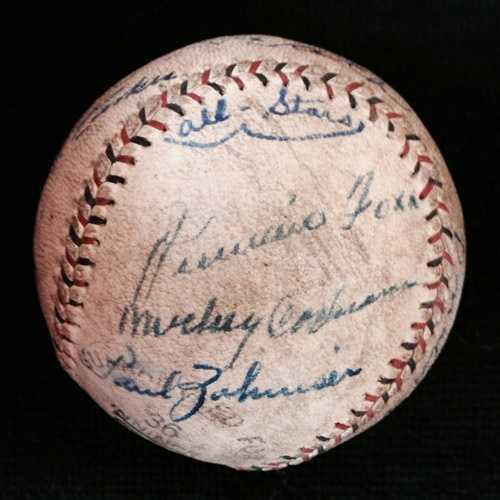 Autographed Johnny Pesky Cut Signature Diamond Cuts Baseball