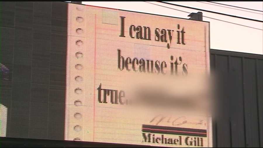 Electronic billboards with some flashy language are grabbing attention in New Hampshire.