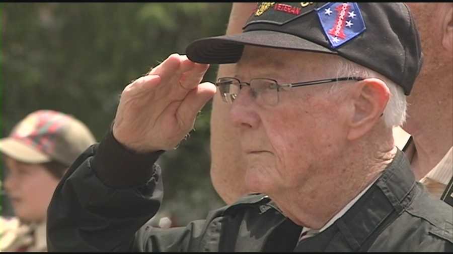 A 90-year-old veteran who served at Guadalcanal gets a special surprise after the Hampton Memorial Day parade.