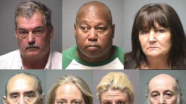 Seven people were arrested over the weekend in a raid related to illegal gambling in New Hampshire.