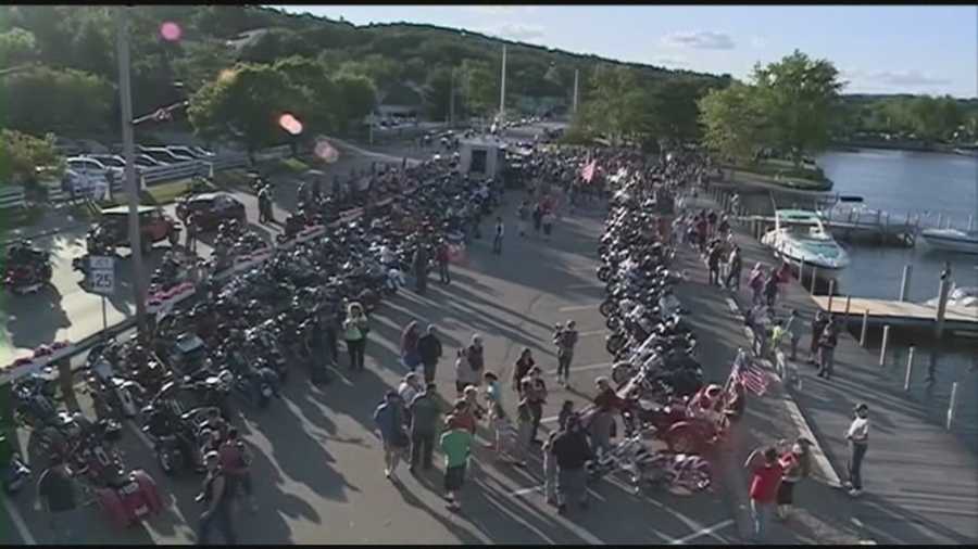More than 1,000 motorcyclists came out for the annual Freedom Ride in Hesky Park in Meredith Thursday.