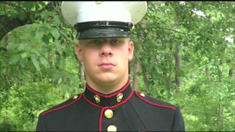 A friend remembered a Marine from New Hampshire killed by a roadside bomb in Afghanistan.