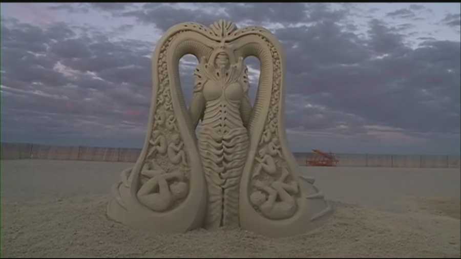 The winner of the 14th annual Hampton Beach Sand Sculpting Competition was announced Saturday night.