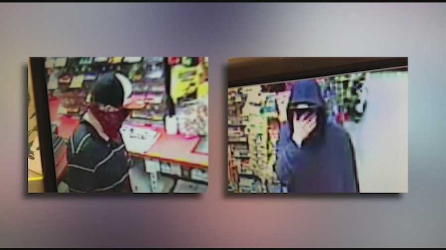 Police investigate an armed robbery of a gas station in Rochester.