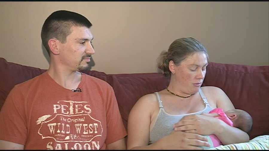 A Hillsborough couple preparing to go to Concord for the birth of their third child discovered that the baby had her own ideas, and they had to deliver her in their driveway instead.