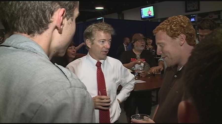 Kentucky Senator Rand Paul, a possible Republican candidate for president in 2016, is continuing his New Hampshire trip.