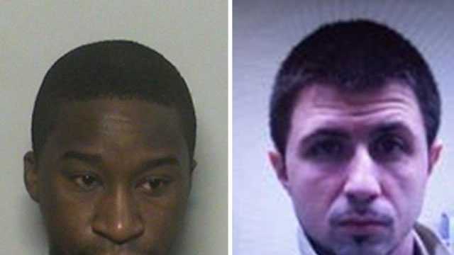 Michael Cenat (left) and Eric St. Pierre were identified as suspects in a robbery at a Manchester hotel.