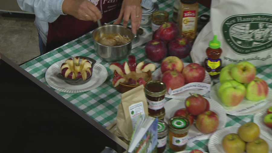 Diane Souther of Apple Hill Farm shows how to make a tasty dip to serve with apples.
