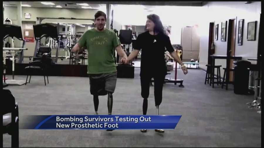 Jeff Bauman and Celeste Corcoran travel to Florida where they test out a new prosthetic foot that makes it easier to stand and walk.