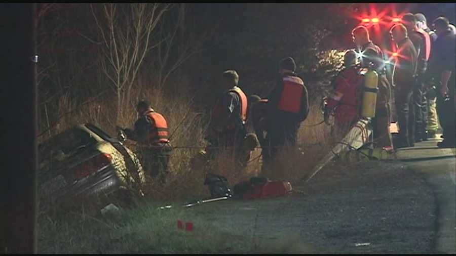 A teenager was taken to the hospital after the car he was driving flipped into water in Londonderry. WMUR's Adam Sexton reports.