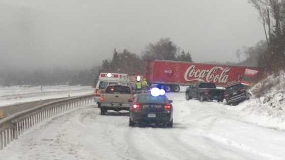 NH State Police believe winter weather caused the driver to lose control in Franconia Saturday morning.