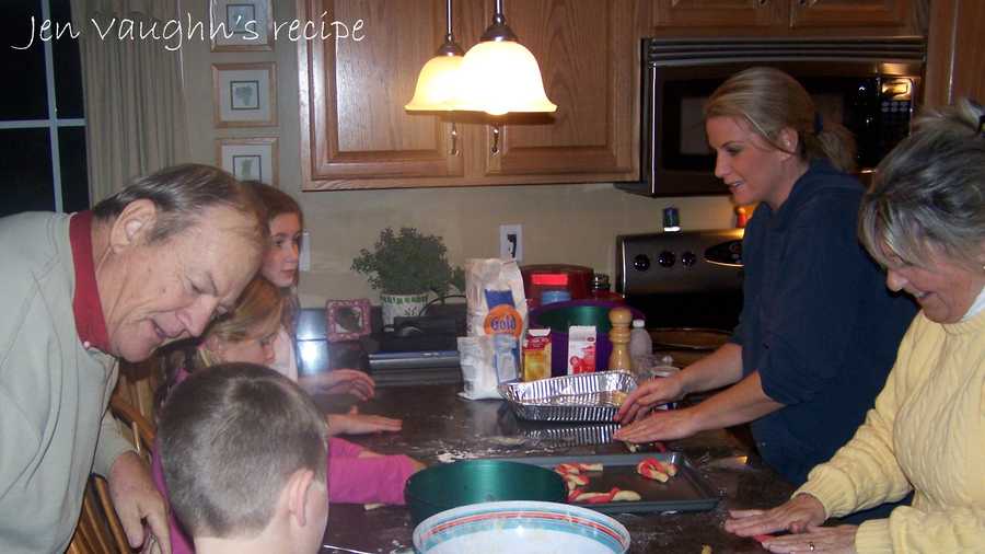 Jen Vaughn likes to bake candy cane cookies. View her family recipe here. 