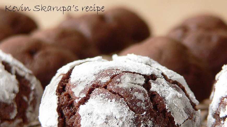 Kevin likes to bake chocolate crinkles. View his family recipe here. 