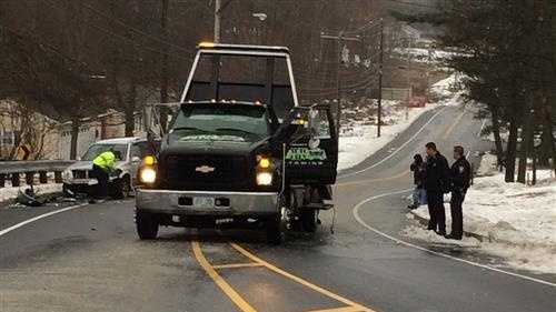 Images: Slick roads cause several crashes