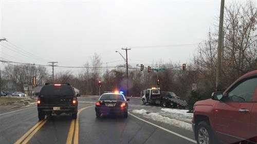 Images: Slick roads cause several crashes