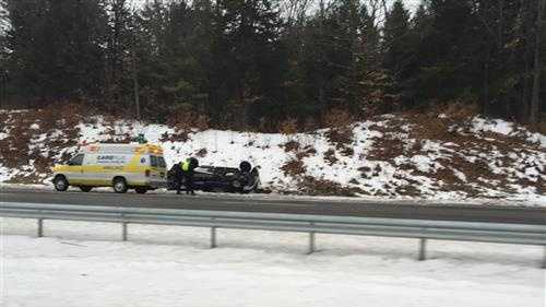Images: Slick roads cause several crashes