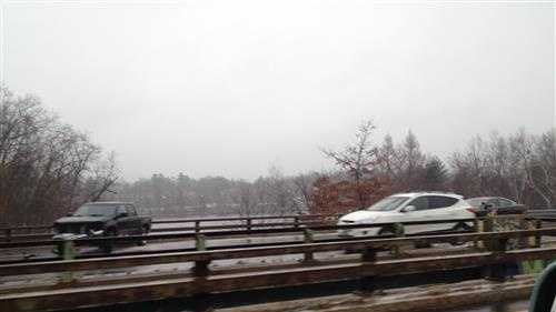 Images: Slick roads cause several crashes