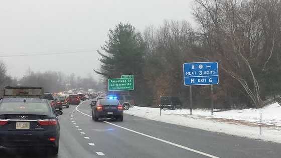 Images: Slick roads cause several crashes