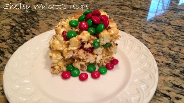 Shelley Walcott likes to make a holiday popcorn cake. View the recipe here. 