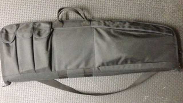 Salem police provided this photo of a black canvas carry bag that is similar to the one the missing rifle was last seen in. 