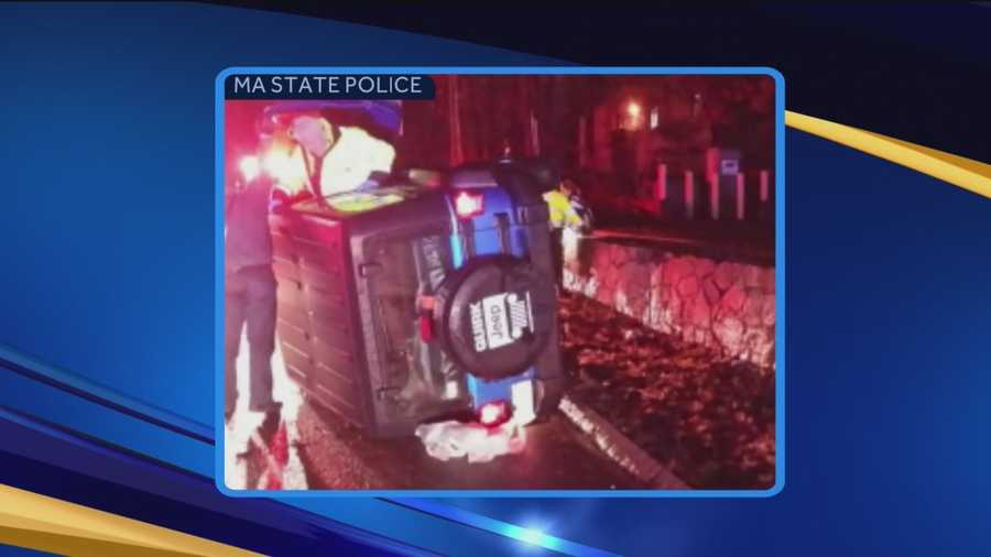 New England Patriots defensive tackle Vince Wilfork scored extra points after the game against Indianapolis Sunday night. He rescued a woman involved in a rollover near Gillette Stadium. WMUR's Jean Mackin reports.