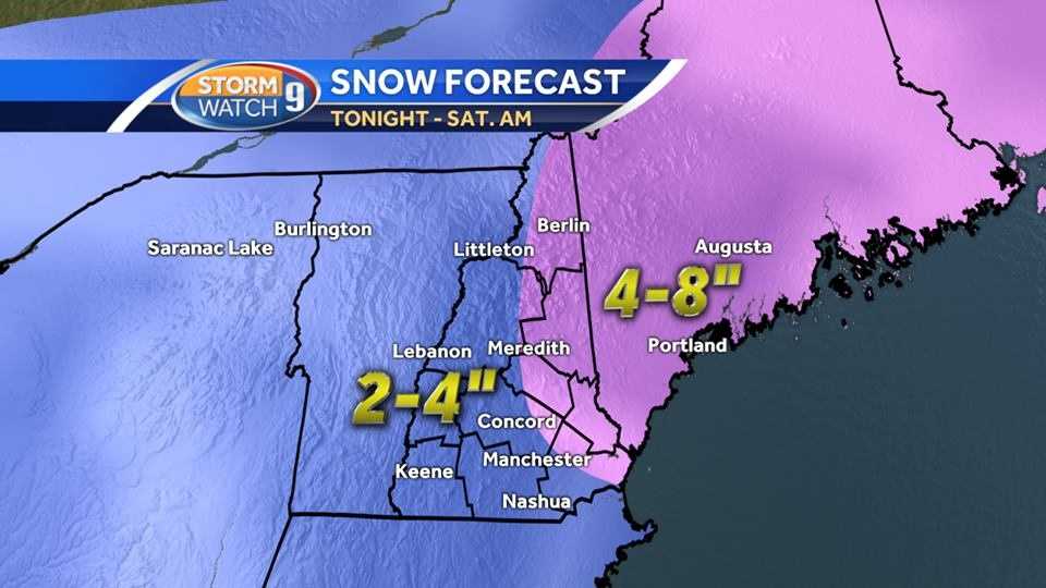 More snow moves in overnight