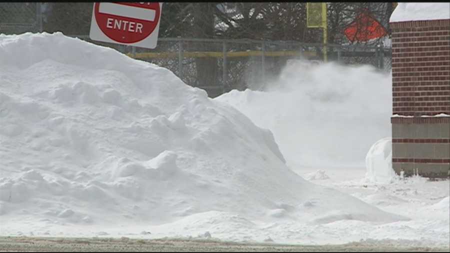 A storm is moving in Sunday, less than a week after a blizzard dropped more than 2 feet of snow across New Hampshire.