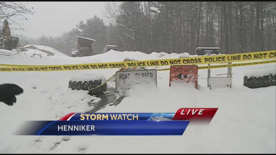 The town of Henniker is struggling to keep up with the snow and clear the roads after a fire destroyed all but two of the town's plows.