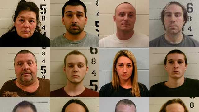 Twelve people have been arrested in connection with a drug investigation in the towns of Wakefield, Wolfeboro and Milton, according to authorities.