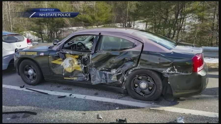 State police are urging drivers to slow down and move over for first responders after 19 cruisers have been struck this winter.