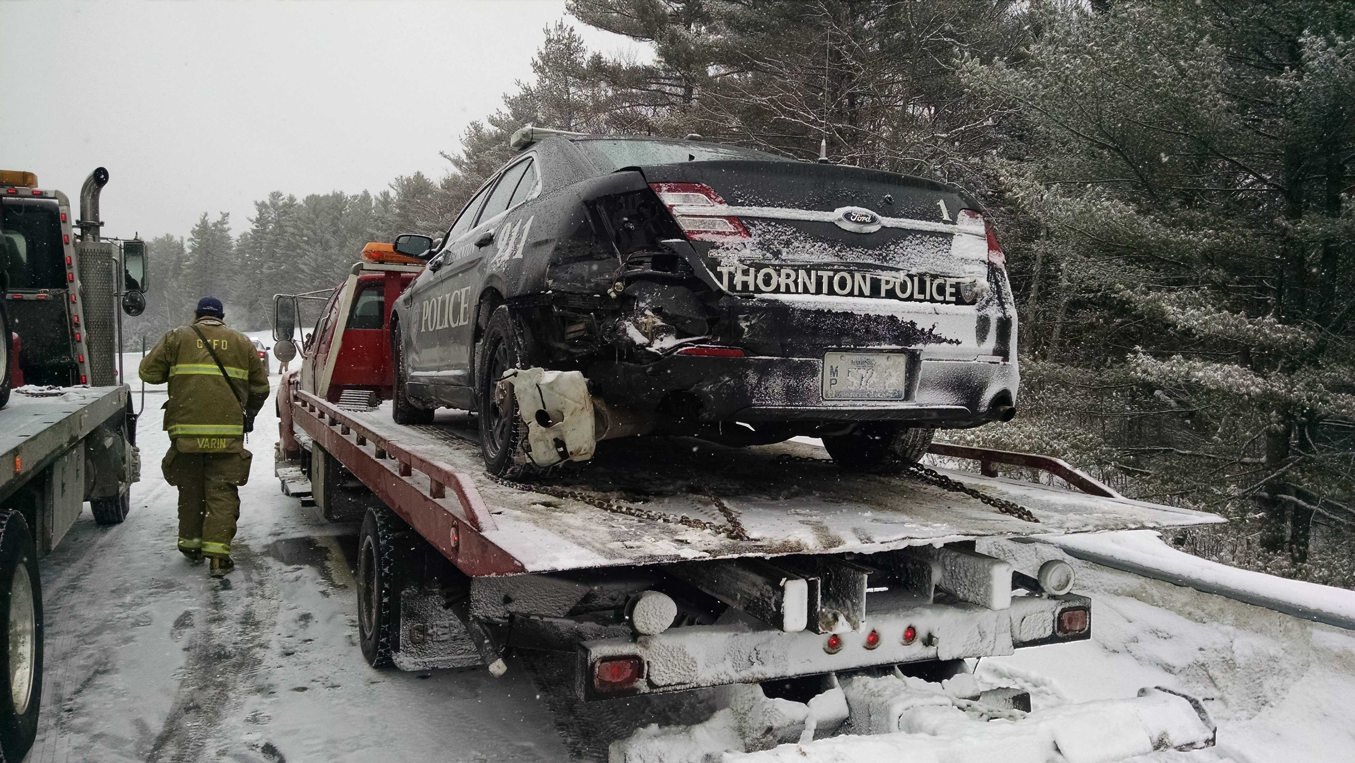 Cruiser Struck, Several Accidents Reported On I-93 In Thornton