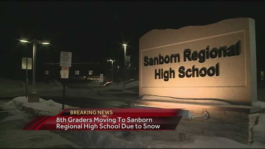 A portion of Sanborn Regional Middle School in Newton will be closed due to an unsafe wing on the school. WMUR's Stephanie Woods has more.