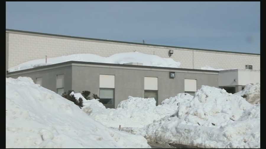 A New Hampshire high school student was removing snow from a roof when he fell through a skylight on Tuesday morning, according to authorities.