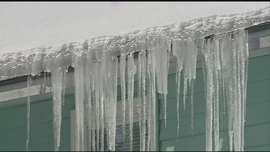 As some of the heavy snow that's fallen in the past month starts to melt, ice dams are becoming more of a problem.