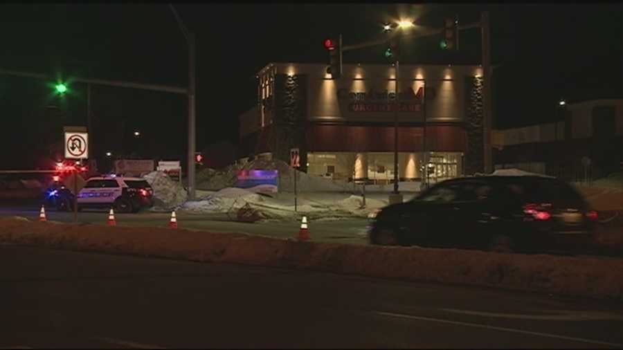 A gas leak forced evacuations of businesses in a Merrimack neighborhood Friday evening.