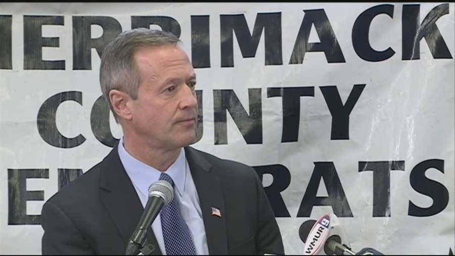 Gov. Martin O'Malley is on a two day swing through the Granite State. Friday night, he spoke to a few dozen people at Gibson's Book Store in Concord.