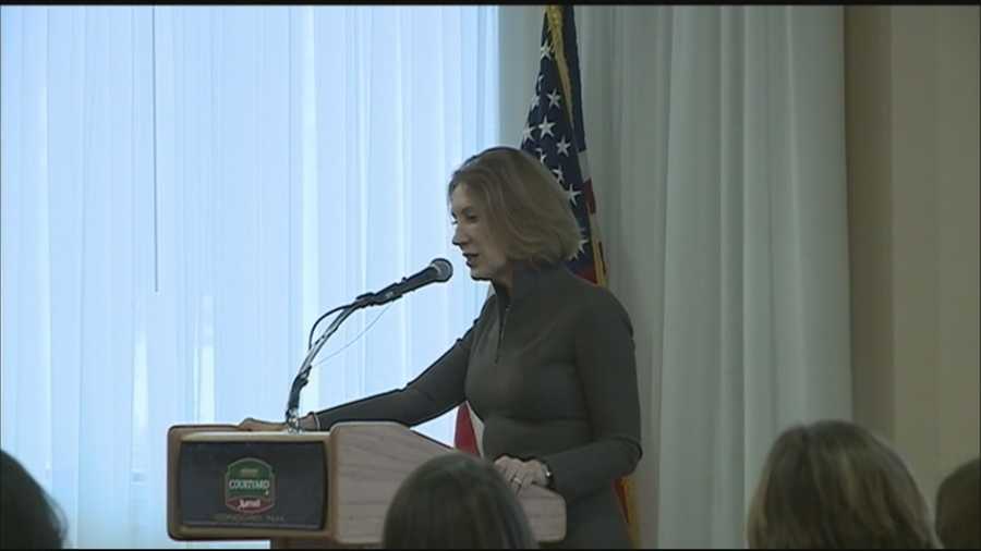 A potential Republican presidential candidate spoke at a number of events across New Hampshire Saturday.