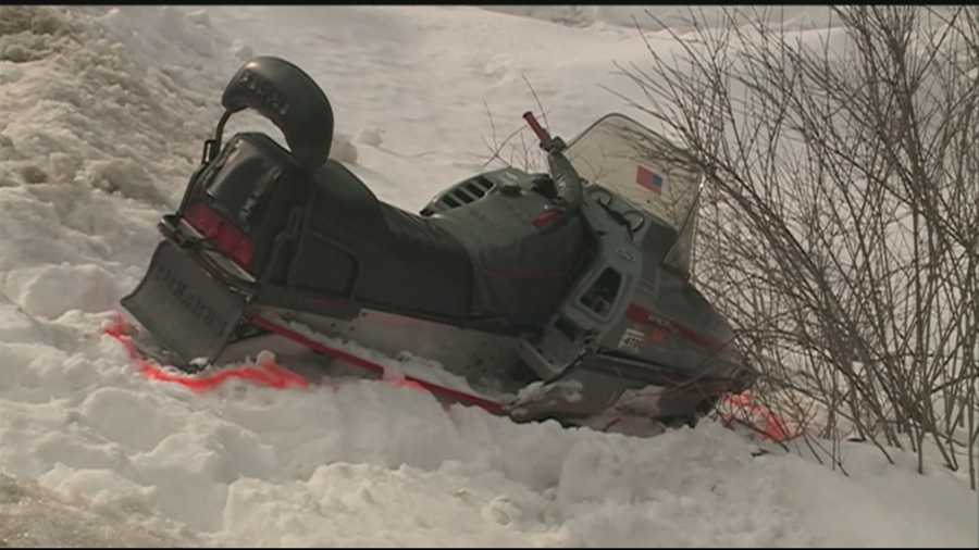 Two boys are recovering after the snowmobile they were riding collided with a van in Hooksett on Sunday.