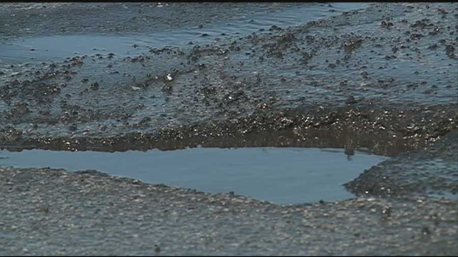Spring isn't here yet, but potholes have arrived in New Hampshire.