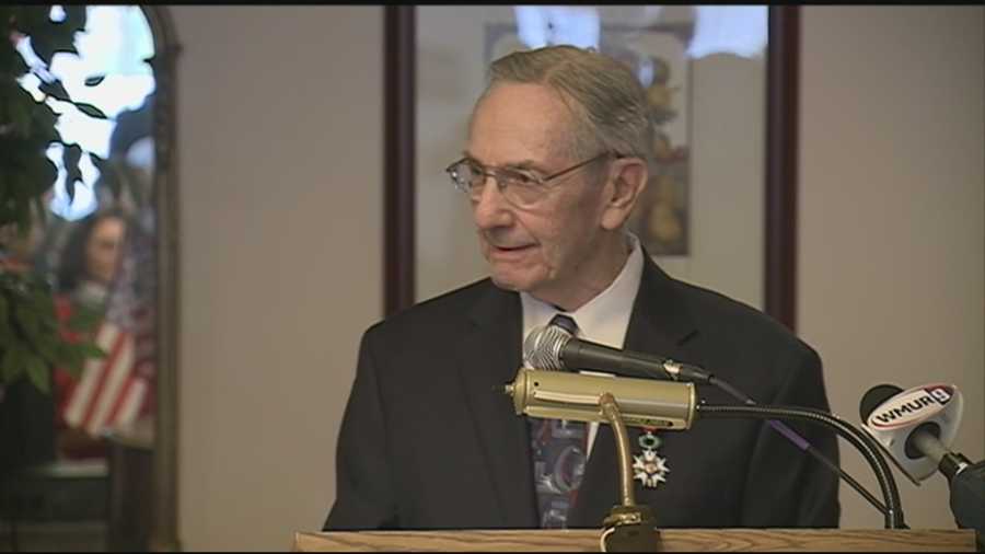 A World War II veteran from Milford was honored Friday with France's highest recognition.