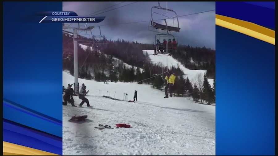 Seven people were hurt and 204 rescued in a chairlift accident at Sugarloaf Mountain Saturday.