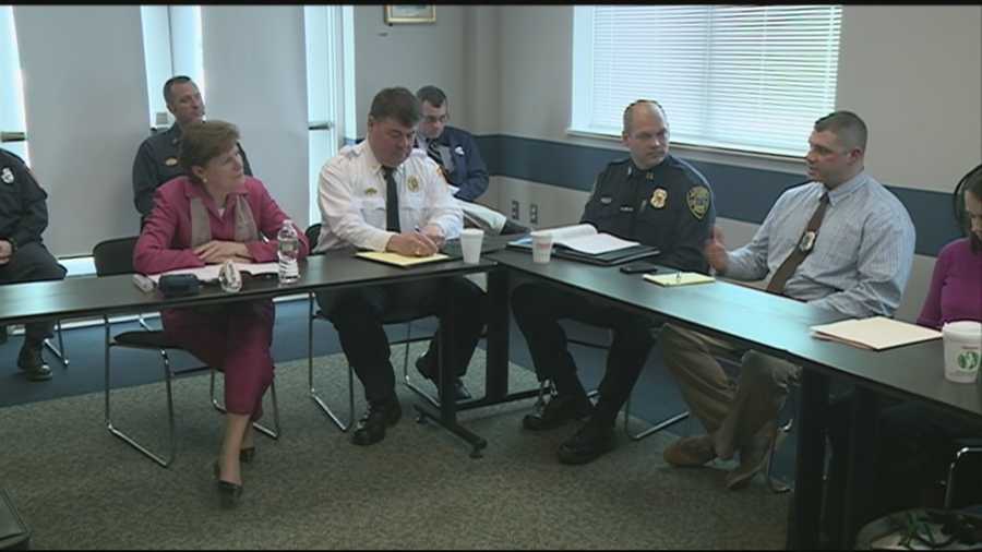 U.S. Sen. Jeanne Shaheen, D-N.H., held a meeting in Laconia on Tuesday on ways to handle the heroin epidemic in New Hampshire.