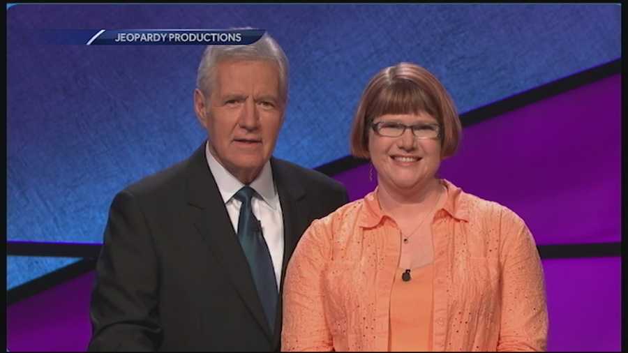 A New Hampshire woman topped six figures in prize money on "Jeopardy." She's been on the show five times in a row. WMUR's Jean Mackin reports.