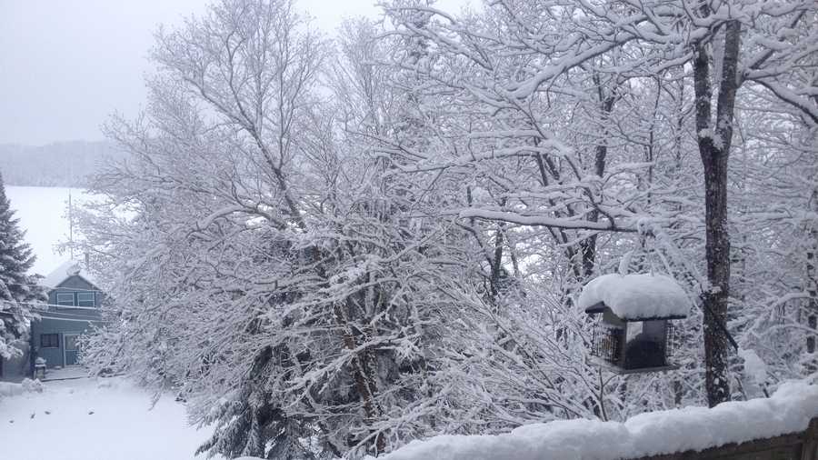 North Country sees snow as unseasonably cool weather returns