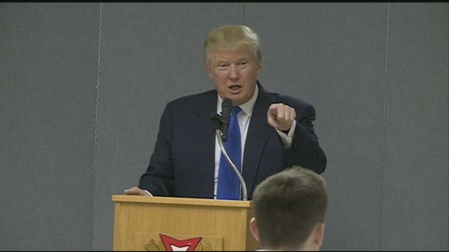 Donald Trump returned to New Hampshire for a series of events Monday as he continues to look at a presidential run.