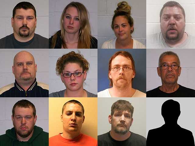 Mugshots: Franklin police make 12 arrests