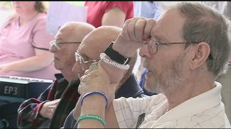More than 100 people gathered on Monday at the New Hampshire Veteran's Home in Tilton to remember the sacrifices of those who gave their lives in the service of our country.